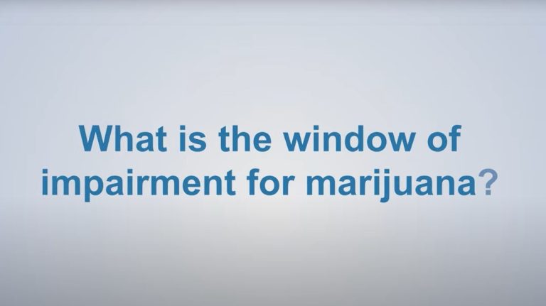 window of impairment for marijuana